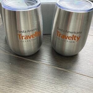 New Wine Tumbler Set Stainless Steel Double Wall 12oz